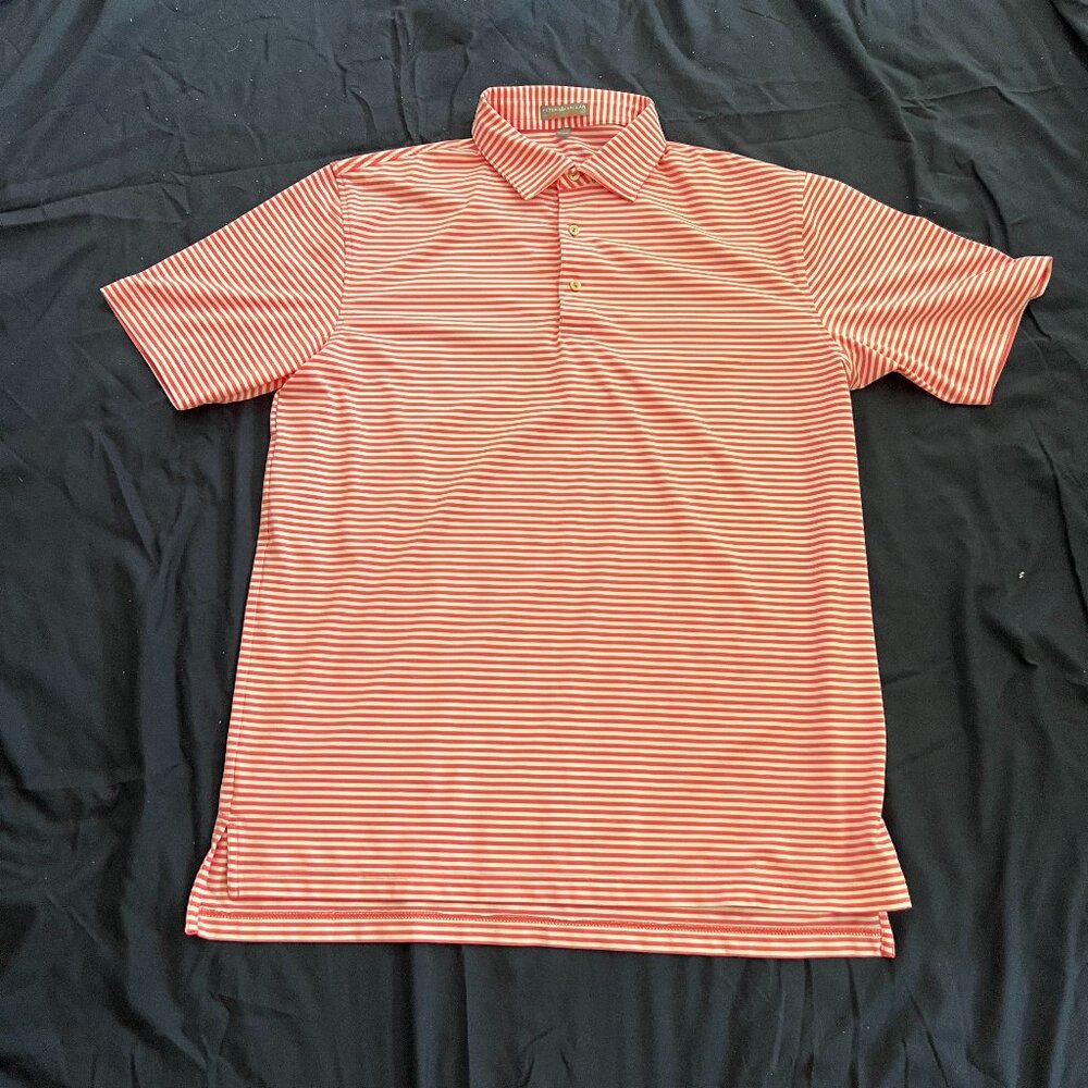 Men's Peter Millar short-sleeve golf shirt, size large